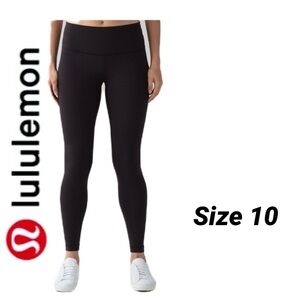 Lululemon Wunder Under mid-Rise Tight lux black size 10​